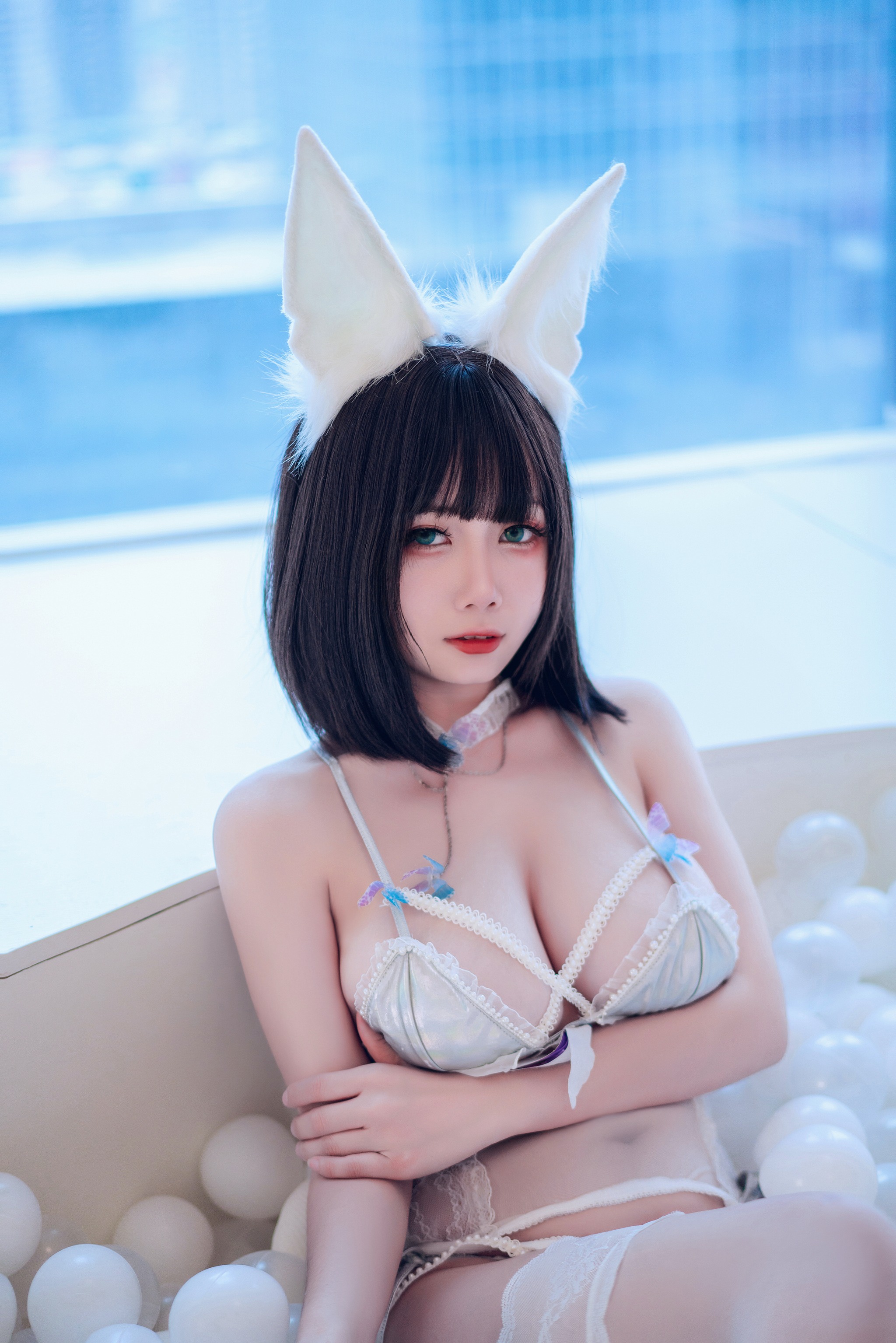 末夜787 - NO.014 猫娘衣橱 珍珠内衣[36P2V]-XikXak